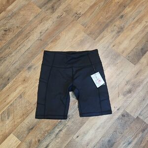 👖Baleaf Black Bike Shorts with Wide Waistband